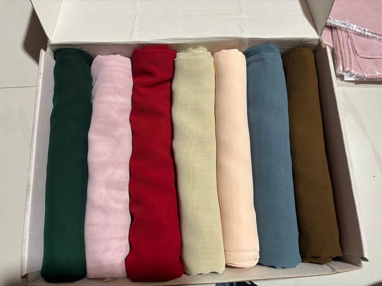 Chiffon Georgette hijabs in available colours