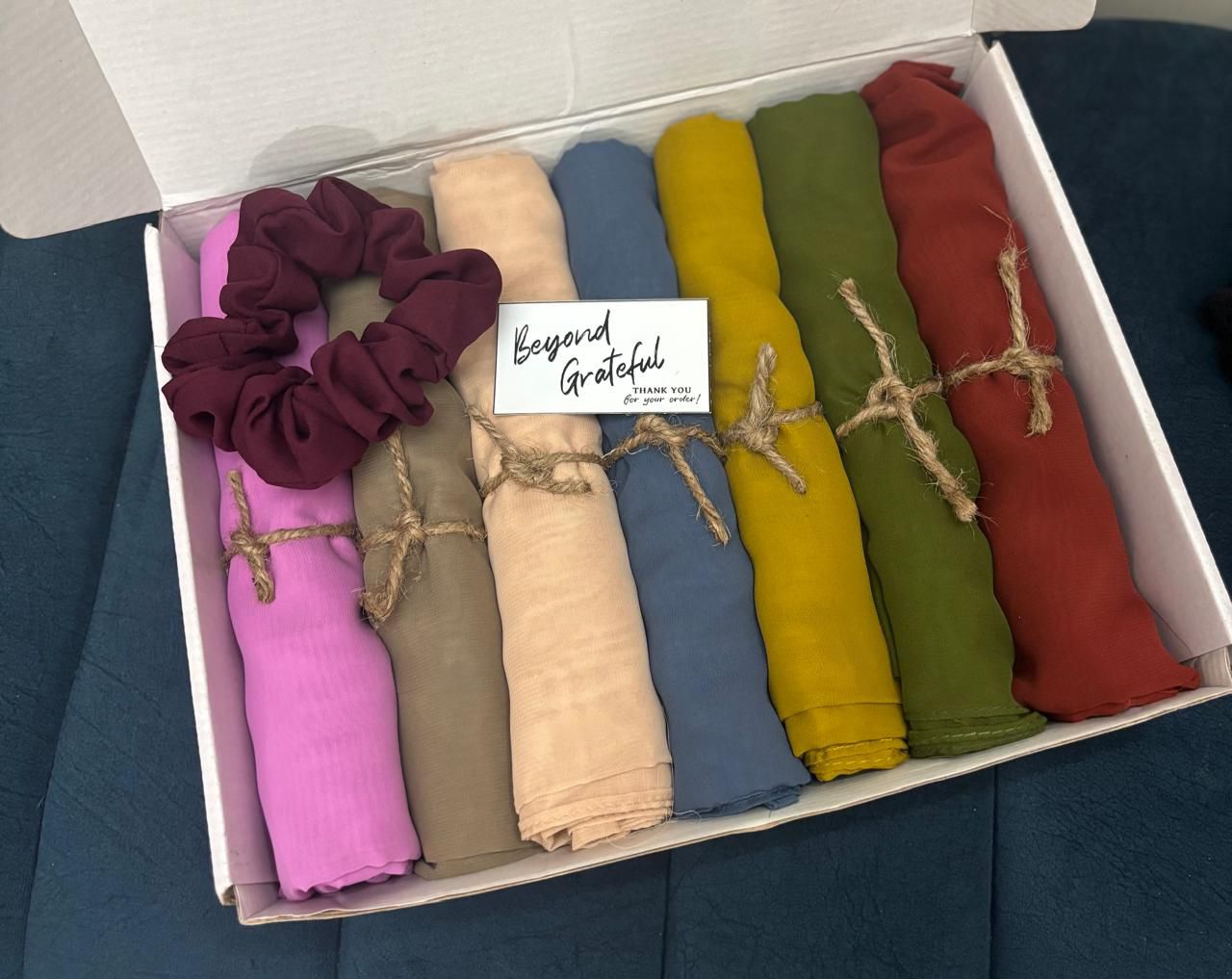 Chiffon Georgette hijab colours